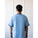 Moroccan T-Shirt (Cloud Blue & Navy)
