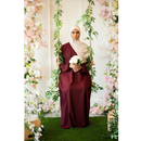 Sawda Textured Crepe Abaya (Maroon)