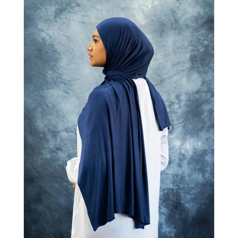 Jersey Hijab (Navy Blue)