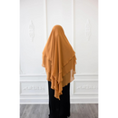 Chiffon Three Layered Princess Khimar - Honey Gold (C57)