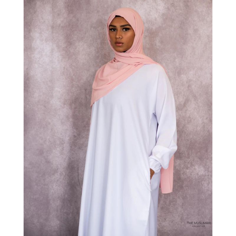 Hafsa Abaya - White