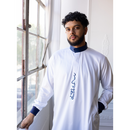 Saudi Collar Caligraphy Design - (White & Sapphire)