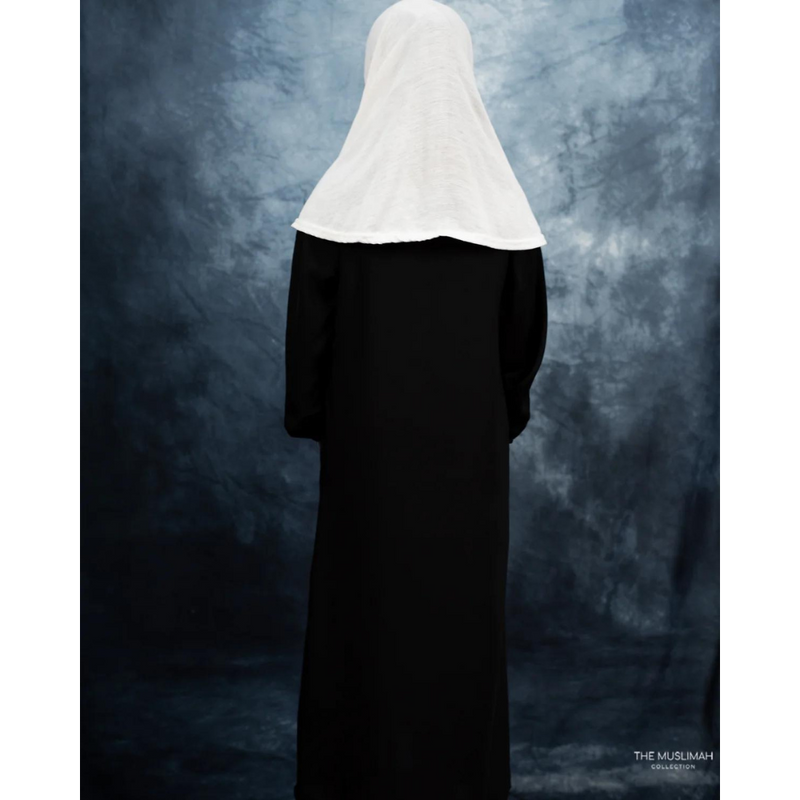 Mini Muslimah Kids Girls Abaya - Black