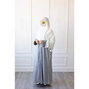 CLEARANCE SALE Linen Embroidered Vine Sleeve Design (Slate Grey)