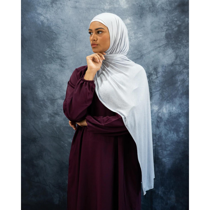 Ice Grey Jersey Hijab