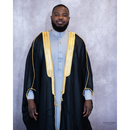 Embroidered Thobe Overcoat Arab Bisht Cloak (Black)