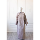 CLEARANCE SALE Linen Embroidered Palm Tree Design (Sand)