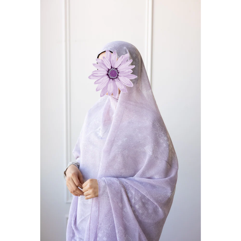 Printed Chiffon Hijab (Candy Floss)