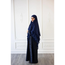 Chiffon Three Layered Princess Khimar (Royal Navy)
