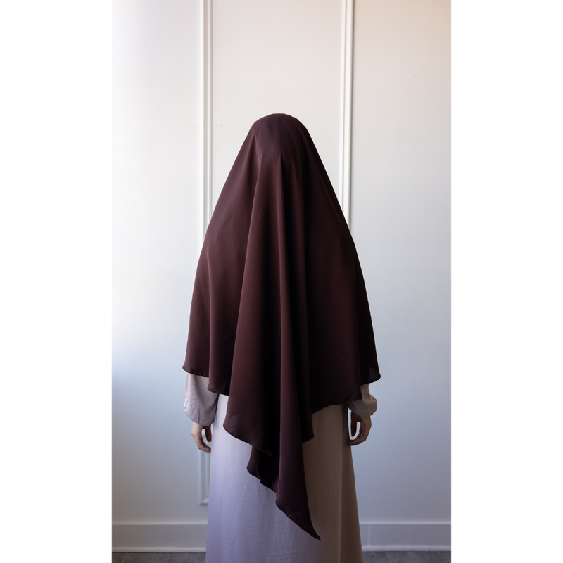 Two in One Niqab Khimar
(Chestnut)