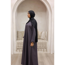 Luxury Linen Abaya (Midnight Onyx)