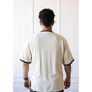 Moroccan T-Shirt (Off-White & Mocha)