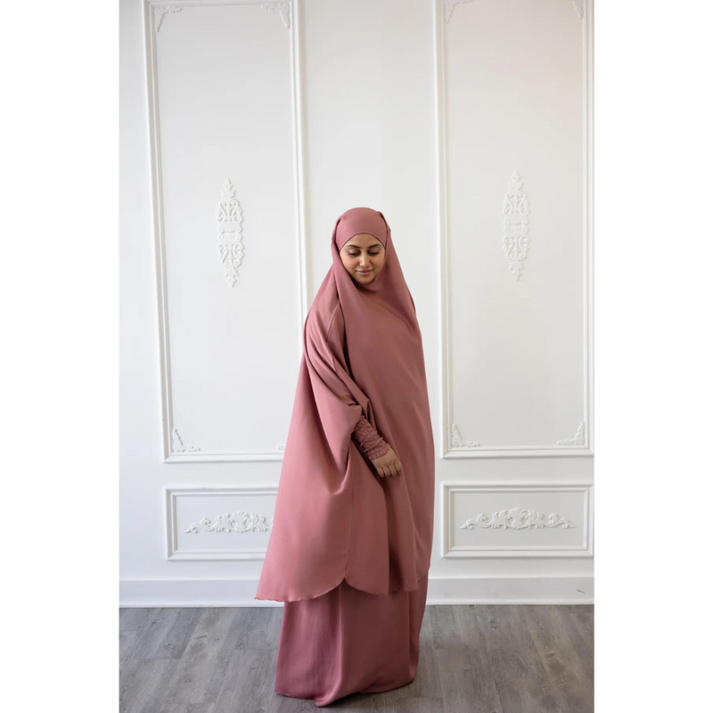 Aisha x Sawda Two Piece Jilbaab - Nude Pink