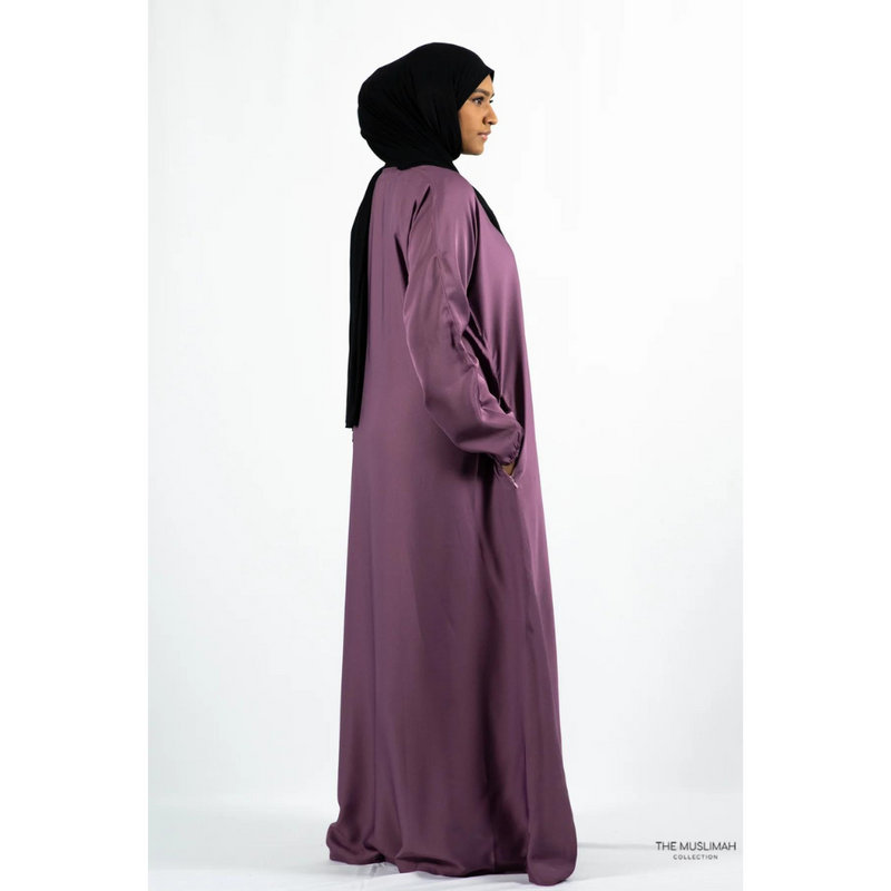 Hafsa Abaya Dusty Purple