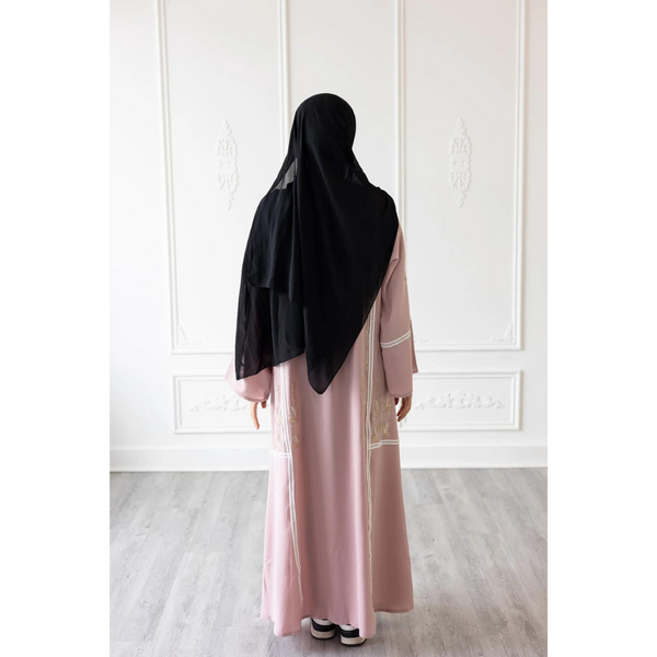 Serenity Glam Abaya - Pastel Pink