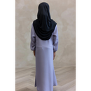 Mini Muslimah Kids Girls Abaya - Wolf Grey (K5)
