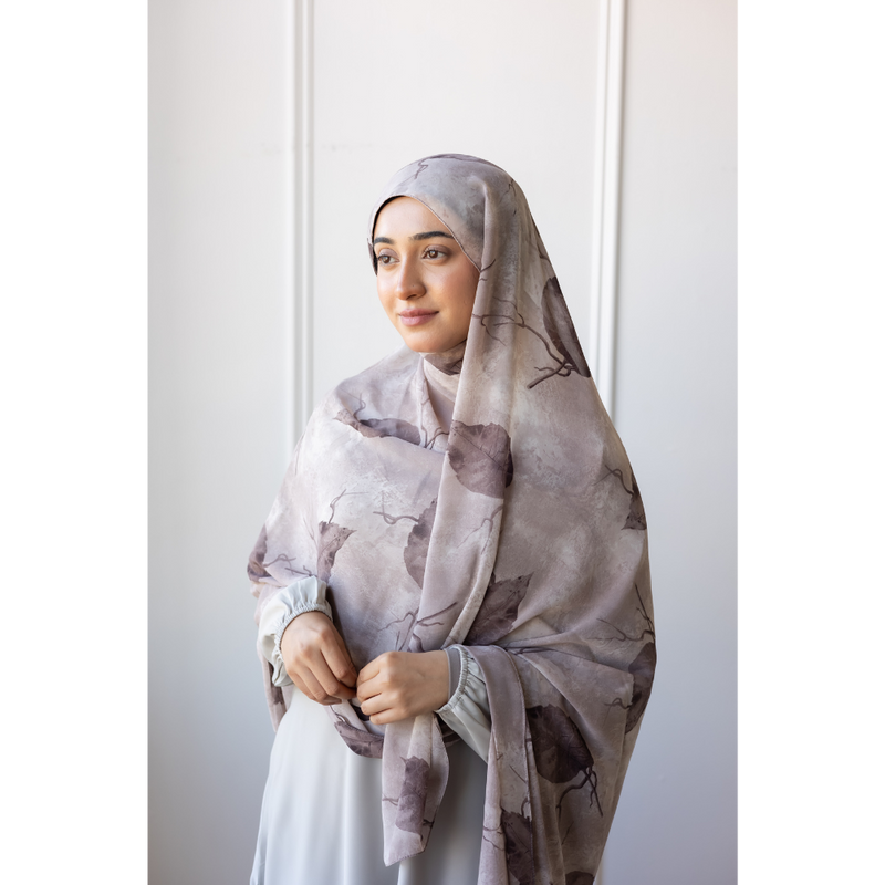 Printed Chiffon Hijab (Brunia)