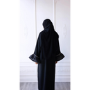 CLEARANCE SALE Eid Abaya Puff Sleeve Glam Abaya (Black)