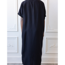 Moroccan Short Sleeve Kids-Boys Thobe (Midnight Black)