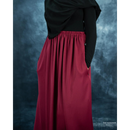 Nida Flowy Skirt - Maroon