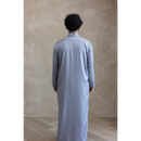 Saudi Collared Thobe Jubbah - MC Cotton Blend (Light Denim)