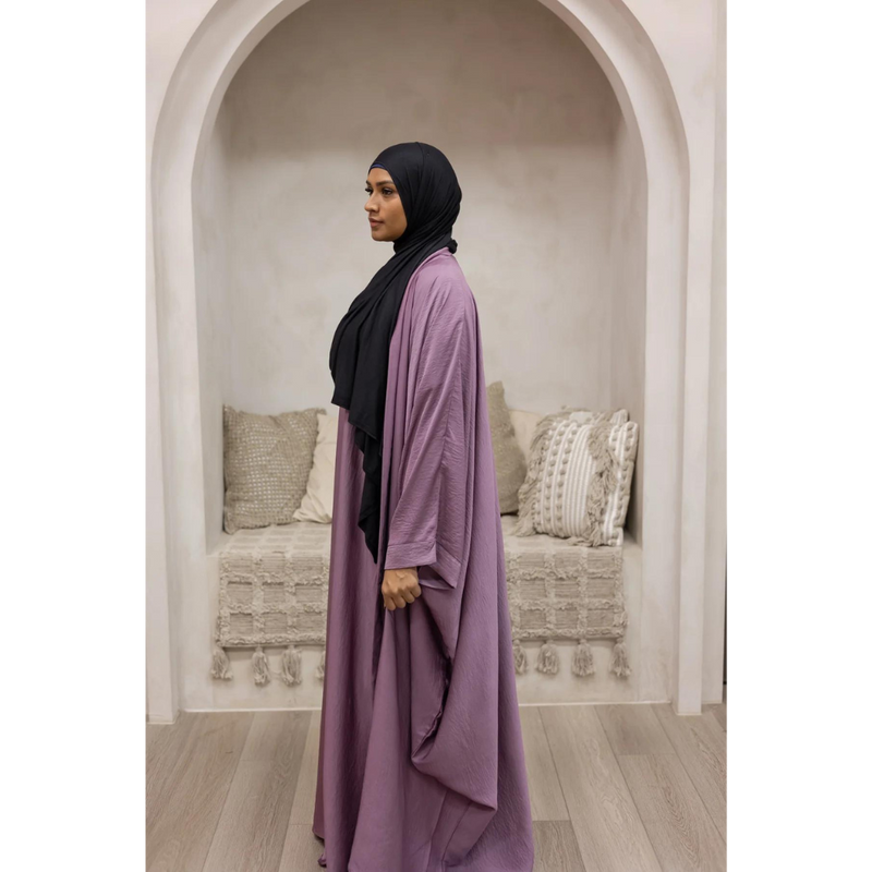 Slip Dress and Loose Fit Abaya Muave