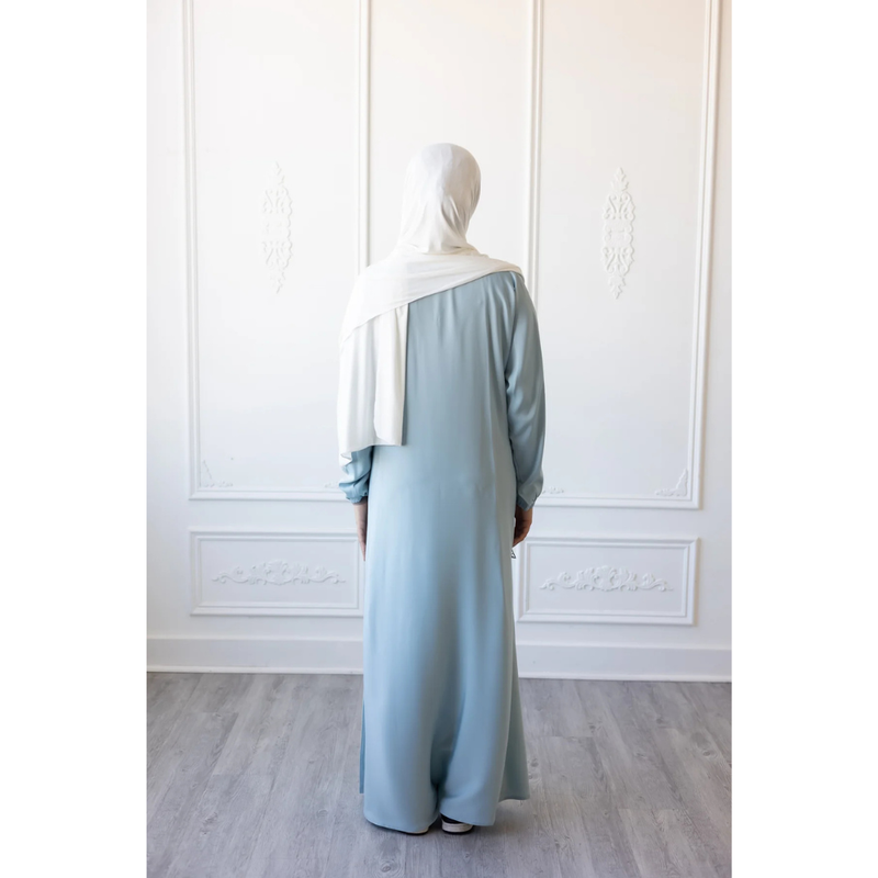 Butter Khadija Abaya (Ice Blue)