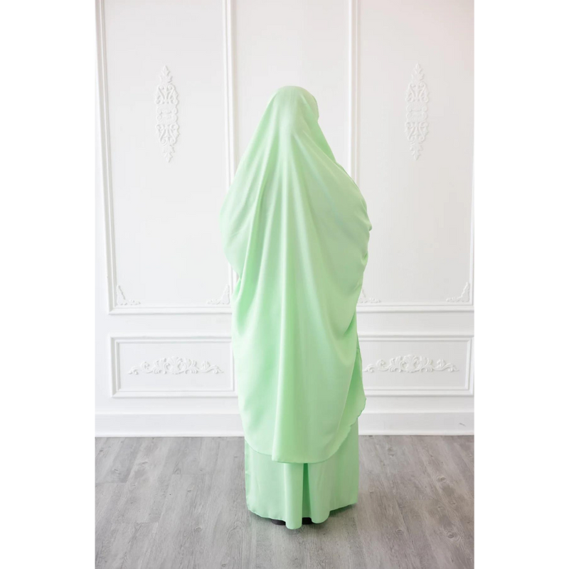 Aisha Two Piece Jilbaab - Mint Green