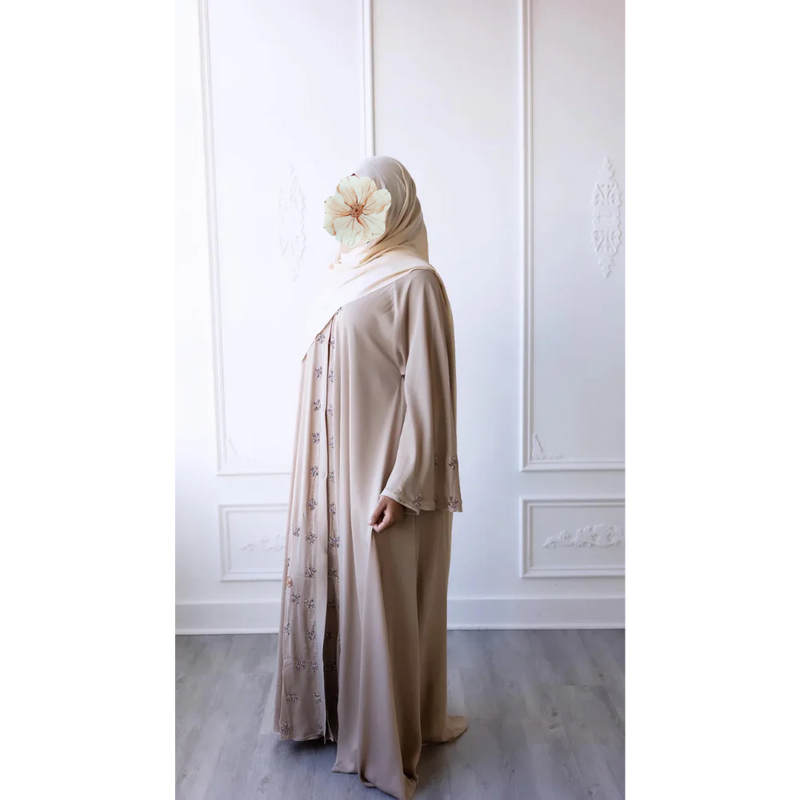 Daisy Glam Abaya (French Vanilla)
