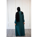 Sawda Textured Crepe Abaya (Sapphire)