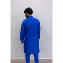 Sale Two Piece Suit Straight Fit Kurta - Blue