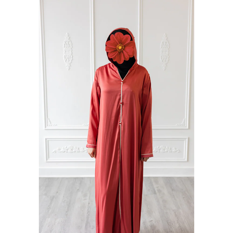 CLEARANCE SALE Moroccan Abaya Cherry Red