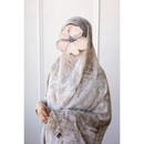 SOLD OUT Printed Chiffon Hijab - Barely Beige