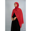 Chiffon Hijab (Ruby Red)