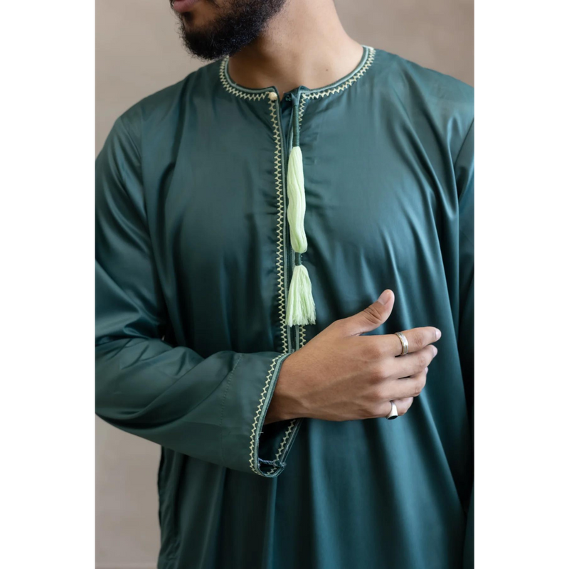 Omani Thobe - Emerald Green
