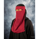 One Piece Single Layer Niqab (Maroon)