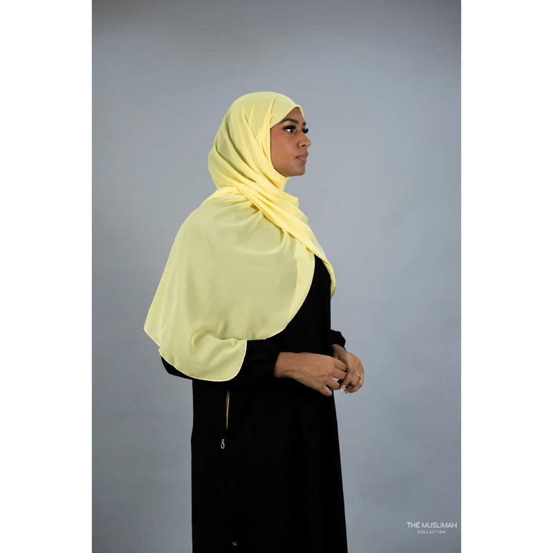 Daffodil Yellow Chiffon Hijab