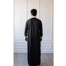 Saudi Collar Caligraphy Design - (White & Black)