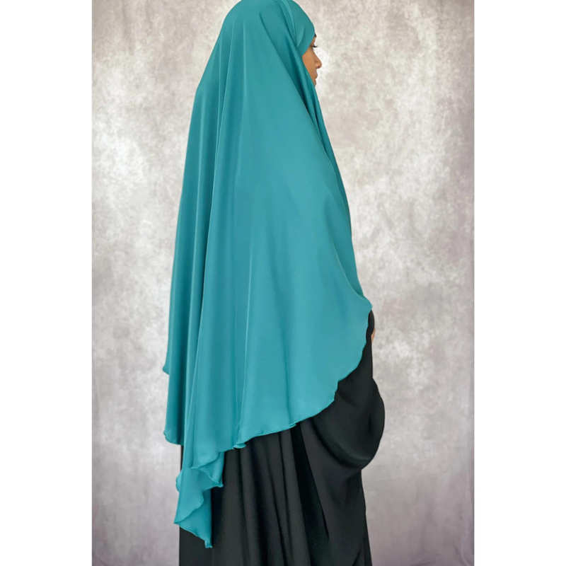 Sapphire Blue Two in One Niqab Khimar