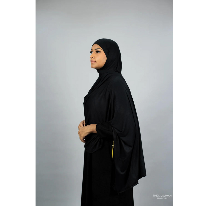 Jersey XL Hijab - Black