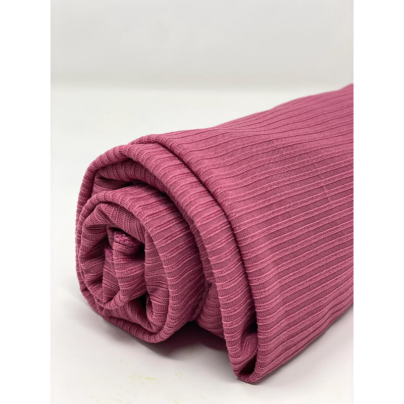 French Rose Ribbed Jersey Hijab