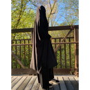 Aisha Two Piece Jilbaab (Black)