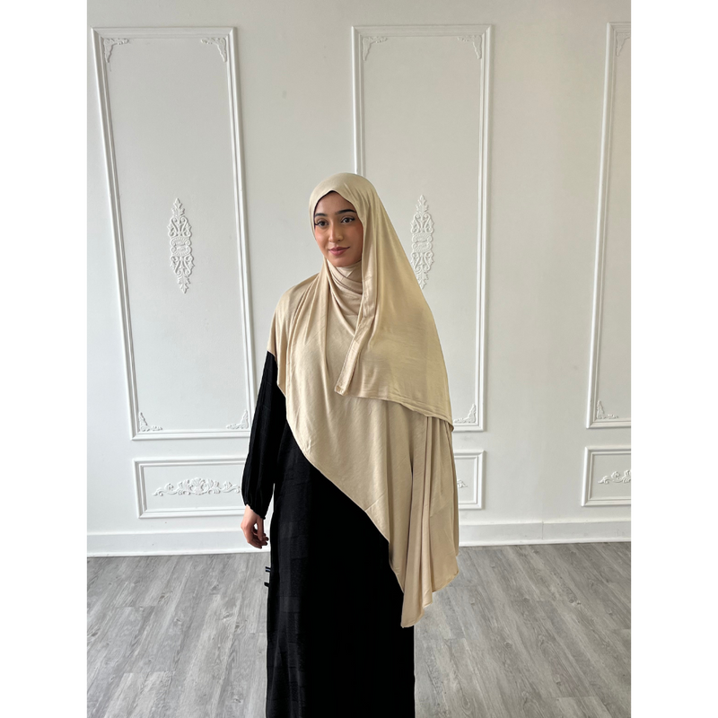 Jersey XL Hijab (Warm Ivory)