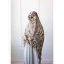 SOLD OUT Printed Chiffon Hijab - Brown Orchid