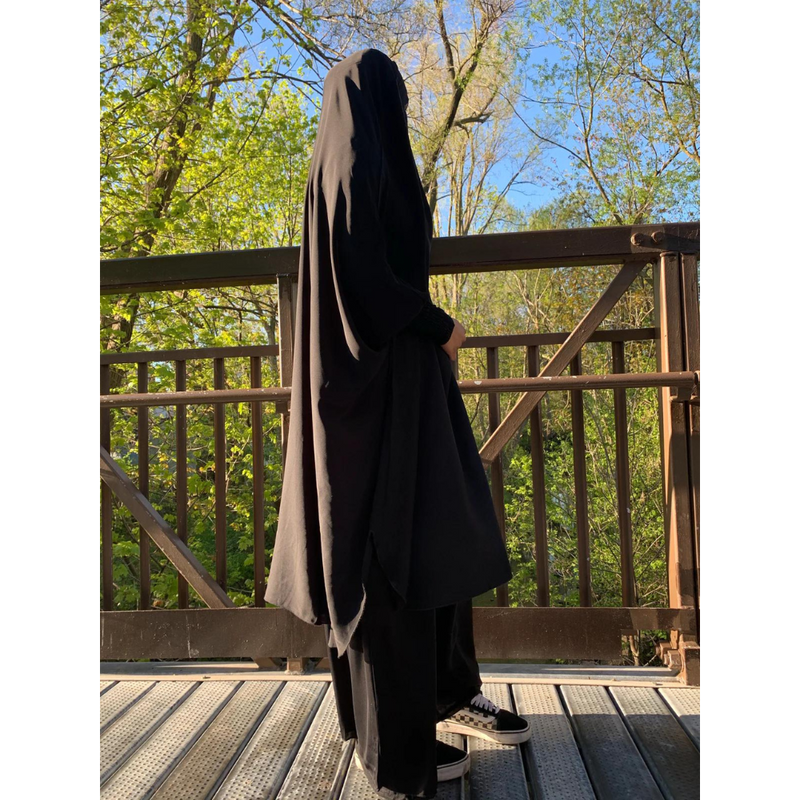 Aisha Two Piece Jilbaab Black