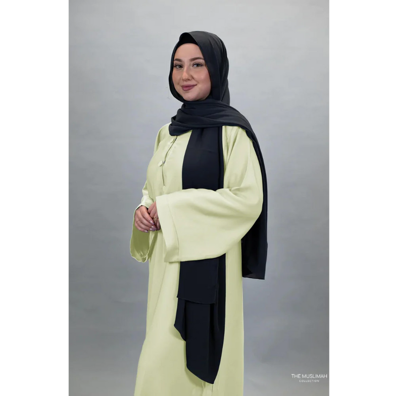 Sale Eden Turkish Abaya - Avocado Whip (A58)
