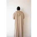Moroccan Milifa Hoodie Thobe - Beige