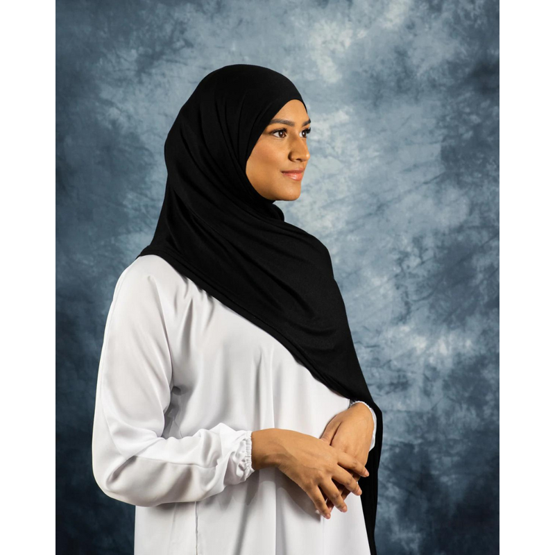 Jersey Hijab - Black