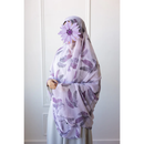 Printed Chiffon Hijab (Purple Acacia)