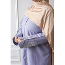 CLEARANCE SALE - Linen Embroidered Sleeve Vine Design (Wisteria)